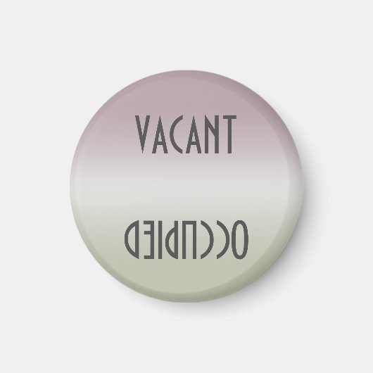 Dirty Clean | Vacant Occupied Magnet (Voorkant)