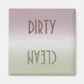 Dirty Clean-wasmachine Magneet (Voorkant)
