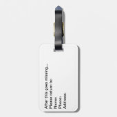 Dirty Clothes - Black Bagagelabel (Achterkant verticaal)