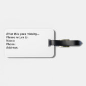 Dirty Clothes - Black Bagagelabel (Achterkant horizontaal)