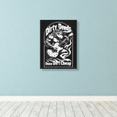 Dirty Deeds Dirt Cheap Canvas Afdruk (Insitu (Houten vloer))