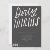 DIRTY DERTIES PARTY INVITE KAART (Voorkant)