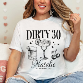 Dirty Dertig 30e Verjaardagsfeestje Custom Matchin T-shirt