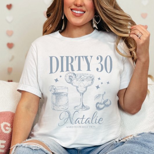 Dirty Dertig 30e Verjaardagsfeestje Custom Matchin T-shirt