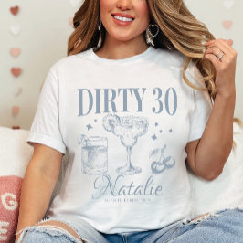Dirty Dertig 30e Verjaardagsfeestje Custom Matchin T-shirt