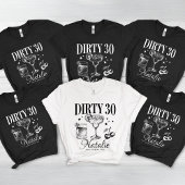 Dirty Dertig 30e Verjaardagsfeestje Custom Matchin Tri-Blend Shirt