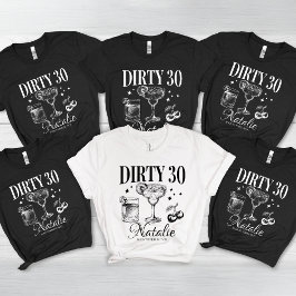 Dirty Dertig 30e Verjaardagsfeestje Custom Matchin Tri-Blend Shirt