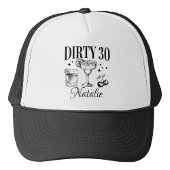 Dirty Dertig 30e Verjaardagsfeestje Custom Matchin Trucker Pet