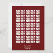 Dirty Dertig 30th Birthday Black Red You Dirty Boy Kaart (Achterkant)