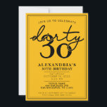 Dirty Derty - 30th Birthday Party Invitation Kaart<br><div class="desc">Maak je 30e verjaardag veel specifieker door je eigen en sassy 'Dirty 30' uitnodigingen aan te passen! Deze schattige uitnodigingen zijn zeker om de aandacht van uw gasten te trekken.</div>