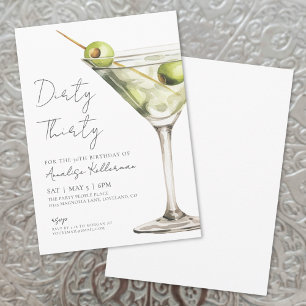 Dirty Derty 30th Birthday Party Kaart