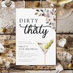 Dirty Derty 30th Birthday Party Kaart<br><div class="desc">Dirty 30th Birthday Party Invitation</div>