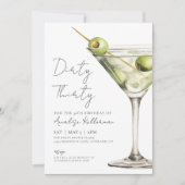 Dirty Derty 30th Birthday Party Kaart (Voorkant)