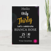 Dirty Derty Birthday Invitation Kaarten (Voorkant)
