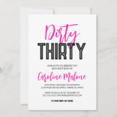 Dirty Derty Birthday Uitnodiging (Voorkant)