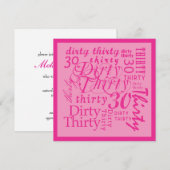 Dirty Derty Kaart (Voorkant / Achterkant)