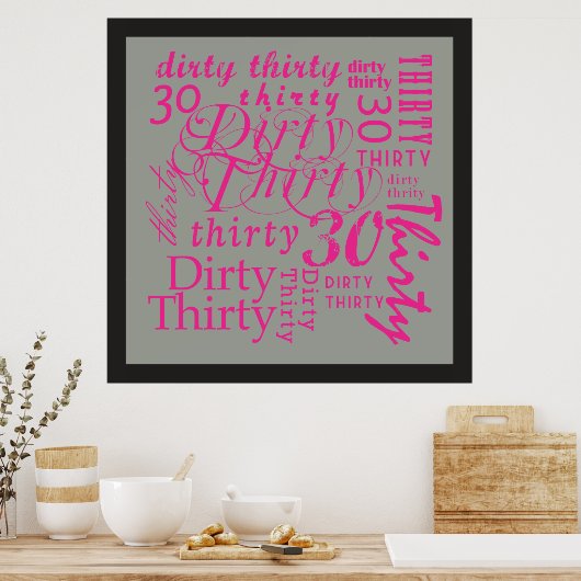 Dirty Derty Poster (Keuken)