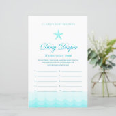 Dirty Diaper - Baby shower Game (Staand voorkant)