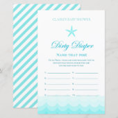 Dirty Diaper - Baby shower Game (Voorkant / Achterkant)