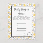 Dirty Diaper game baby shower Aankondigingskaart (Voorkant)