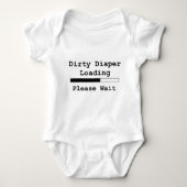 Dirty Diaper Loading... Een ogenblik geduld Romper (Voorkant)