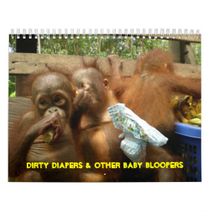 Dirty Diapers en Baby Ape Bloopers Kalender