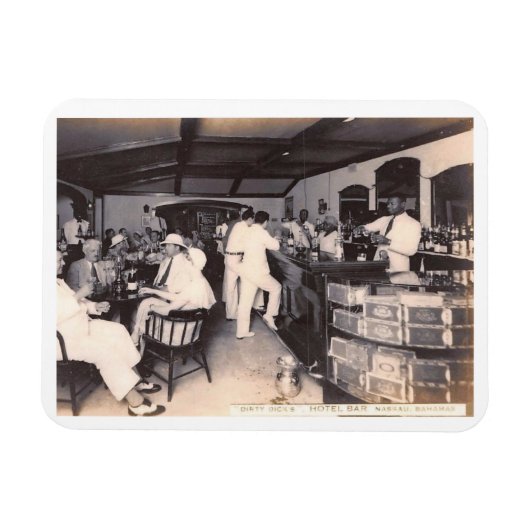 Dirty Dick's Hotel Bar, Nassau, Bahamas  Magneet (Horizontaal)