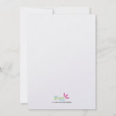 'Dirty Dishes' Bridal Shower Invitation (Lingerie) Kaart (Achterkant)