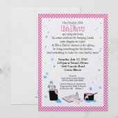 'Dirty Dishes' Bridal Shower Invitation (Lingerie) Kaart (Voorkant / Achterkant)