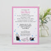 'Dirty Dishes' Bridal Shower Invitation (Lingerie) Kaart (Staand voorkant)
