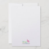 'Dirty Dishes' Bridal Shower Invitation (Lingerie) Kaart (Achterkant)