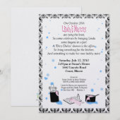 'Dirty Dishes' Bridal Shower Invitation (Lingerie) Kaart (Voorkant / Achterkant)