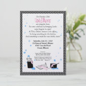 'Dirty Dishes' Bridal Shower Uitnodiging (Staand voorkant)