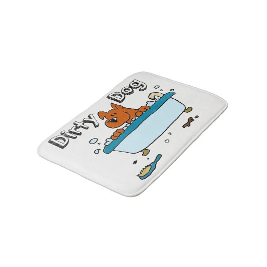 Dirty Dog Bath Mat (Gekanteld)