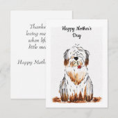Dirty Dog Moederdag Kaart (Voorkant / Achterkant)