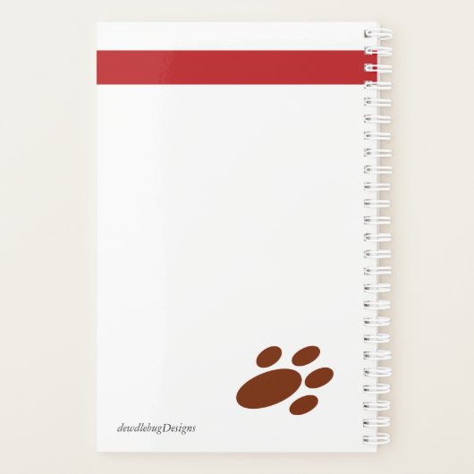 Dirty Dog Planner (Achterkant)