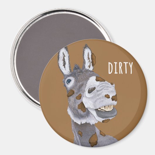 Dirty Donkey Dishwasher Magnet (Voorkant / Achterkant)