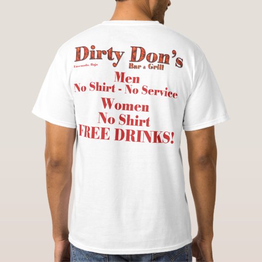 Dirty Don's Bar & Grill T-shirt (Achterkant)