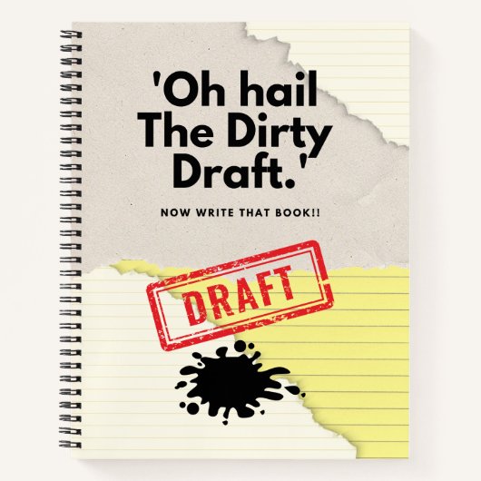Dirty Draft Chronicles: Notitieboek Humor voor sch (Voorkant)