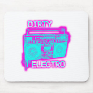 DIRTY ELECTRO dansclub DJ meisjes en jongens neon Muismat