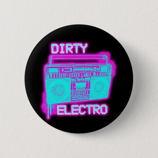 DIRTY ELECTRO RONDE BUTTON 5,7 CM (Voorkant)