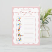 Dirty Emoji Bridal Shower Bachelorette Game Kaart (Staand voorkant)