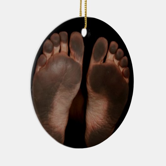 DIRTY FEET KERAMISCH ORNAMENT (Rechts)