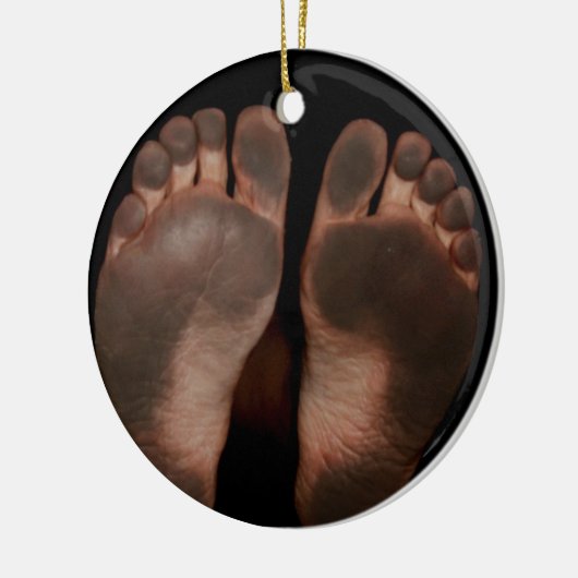 DIRTY FEET KERAMISCH ORNAMENT (Links)
