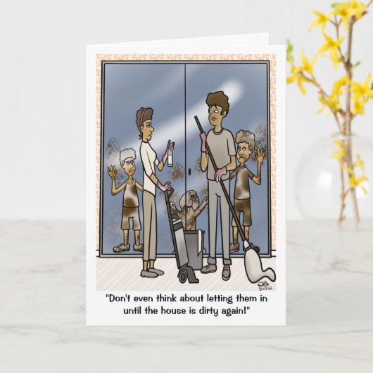 Dirty Folded Wenskaart Kaart (Gele Bloem)