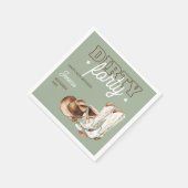 Dirty Forty Rodeo Sage Green 40ste verjaardagsfees Servet (Hoek)