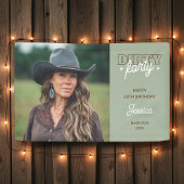 Dirty Forty Western Country Foto 40e Verjaardag Spandoek