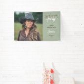 Dirty Forty Western Country Foto 40e Verjaardag Spandoek (Insitu)