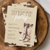 Dirty Forty Western Rustiek 40ste Verjaardagsfeest Kaart