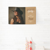 Dirty Forty Westerne Rodeo Foto 40e verjaardag Spandoek (Insitu)